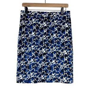 NWT J. Crew Factory Printed Stretch Cotton Sateen Pencil Skirt